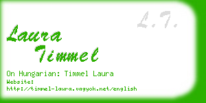 laura timmel business card